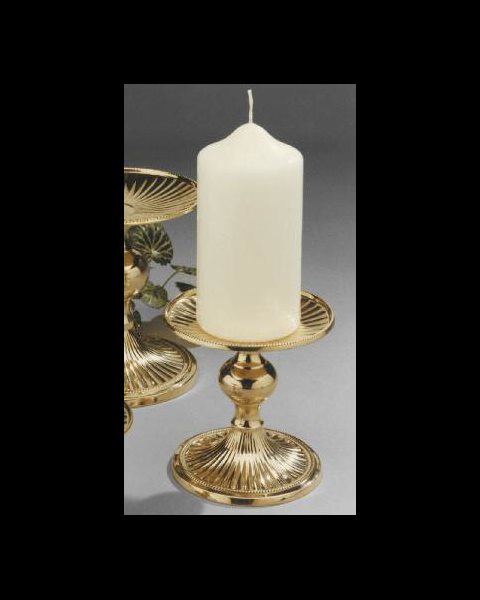 Altar Candlestick 3" H. x 3,5" D.