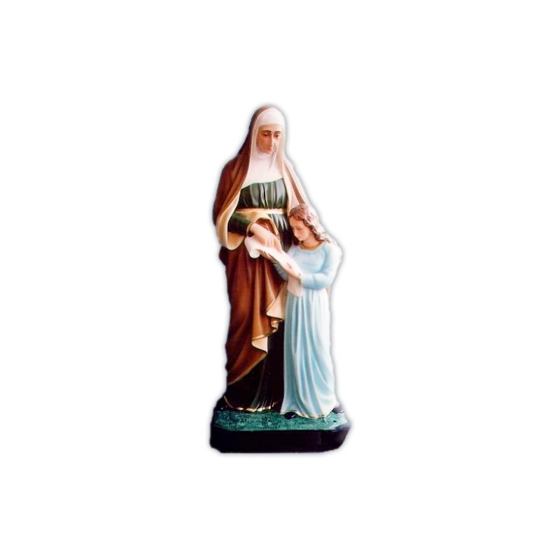 St. Ann the Teacher Color Fiberglass Outdoor Statue, 39.5"