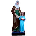 Statue ext. Sainte Anne Ensei. 60" (150 cm) en FDV Couleur