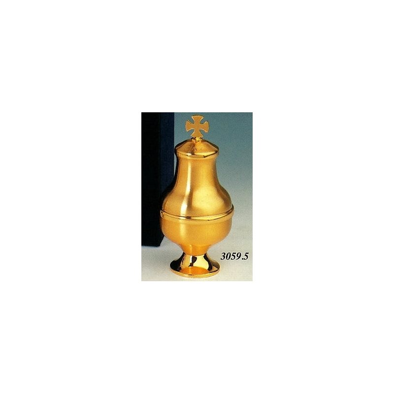 Goldplated Oil Stock "CHR", 5.5" (14 cm) Ht.