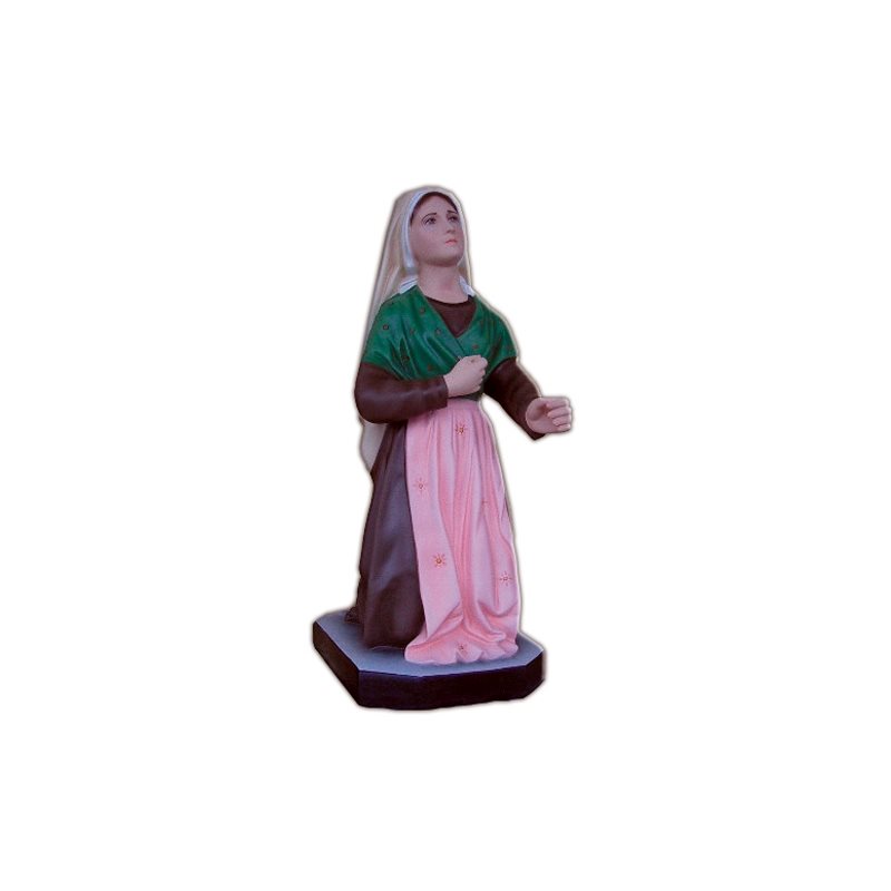 St. Bernadette Color Fiberglass Outdoor Statue, 26" (65 cm)