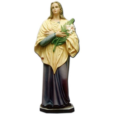 Statue ext. Sainte Maria Goretti 33.5" (85 cm) en FDV Couleu