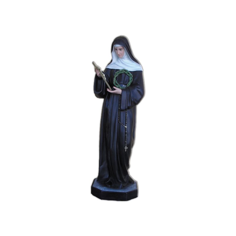 Statue ext. Sainte Rita 39.5" (100 cm) en FDV Couleur