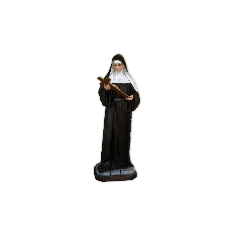 St. Rita Color Fiberglass Outdoor Statue, 63" (160 cm)