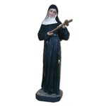 Statue ext. Sainte Rita 32" (80 cm) en FDV Couleur