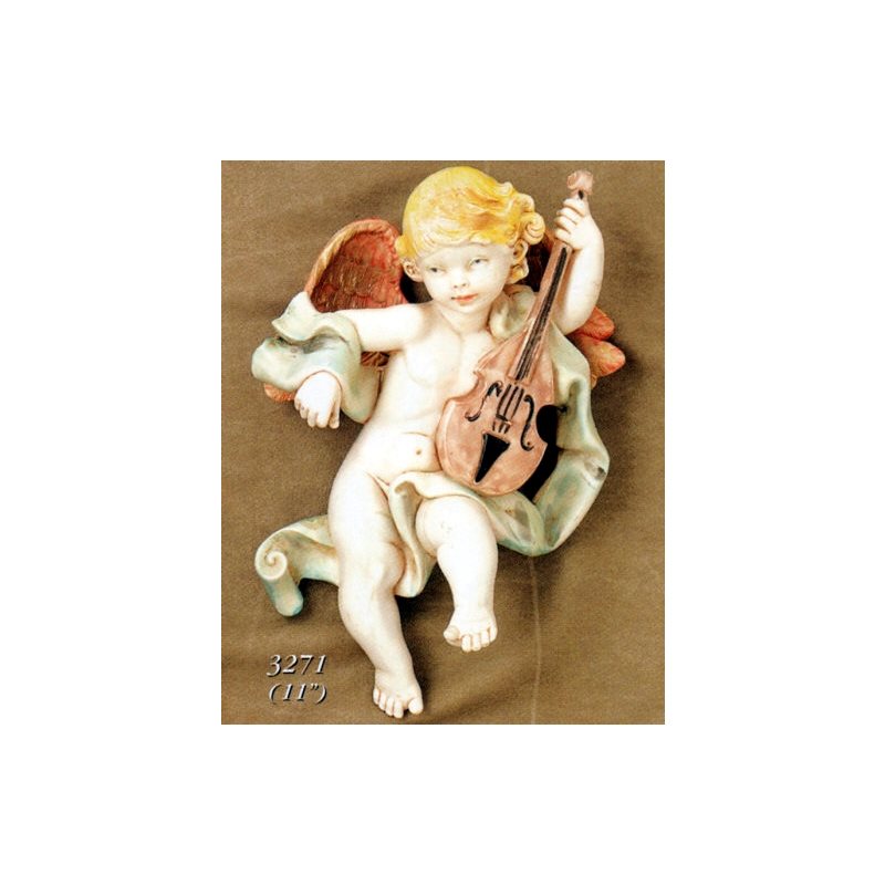 Color Resin Wall Angel, 11" (28 cm)