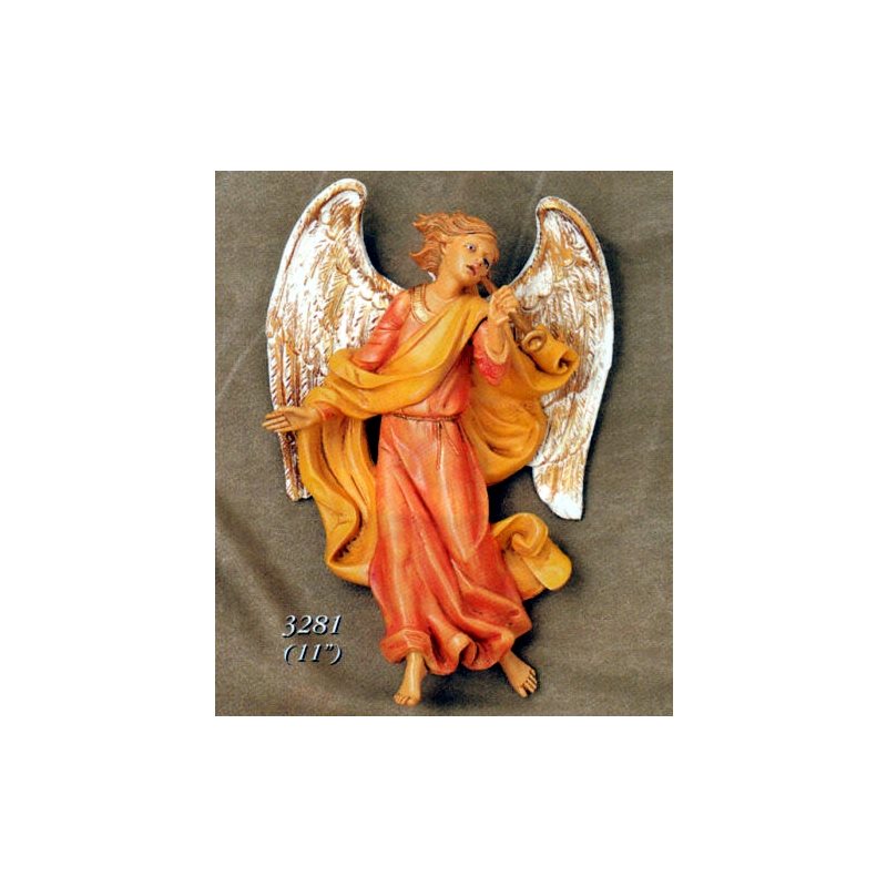 Color Resin Wall Angel, 11" (28 cm)