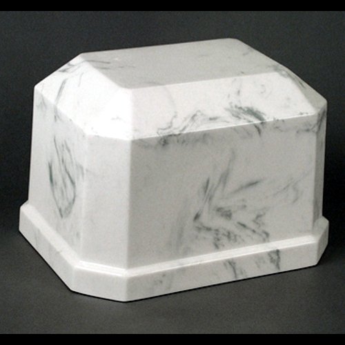 Cultured Marble Memorial Urn 8 1 / 2 x 10 3 / 4 x 7