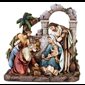 Crèche de Noel 8.5" (21.6 cm) en résine  /  1 pièce