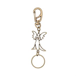 Porte-clés «Ange gardien», métal arg., 11,5 cm