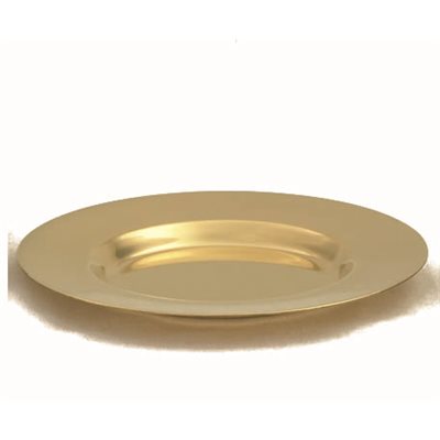 Small Well Paten, 24Kt Gold Plate, 5 3 / 8" (13.7 cm) Dia.