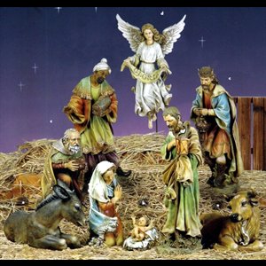 Nativity Set 27.5" (70 cm), Resin / 9 pieces
