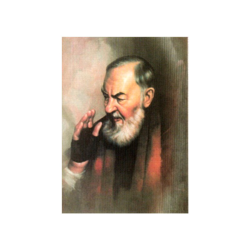 Image 3 Dimension, Padre Pio, 13" x 15" (33 x 38 cm)