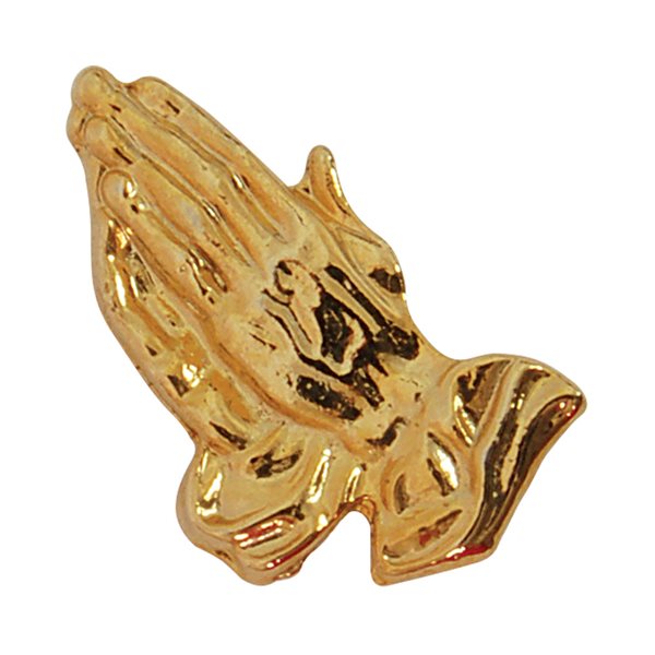 "Praying Hands" G-F Metal Lapel Pin