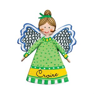 Pin, Little angel, "Croire" Hand painted, 1¾", French