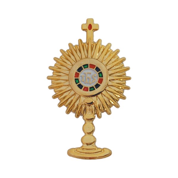 "Monstrance'' Laquered Lapel Pin, 38mm