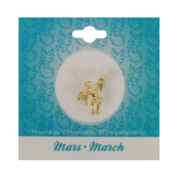 'Angel'' March Lapel Pin, Bilingual