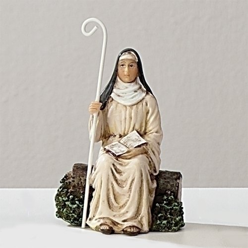 St. Monica Resin Statue, 3.5" (9 cm)