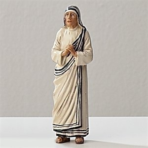 Mother Teresa Resin Statue, 3.5" (9 cm)