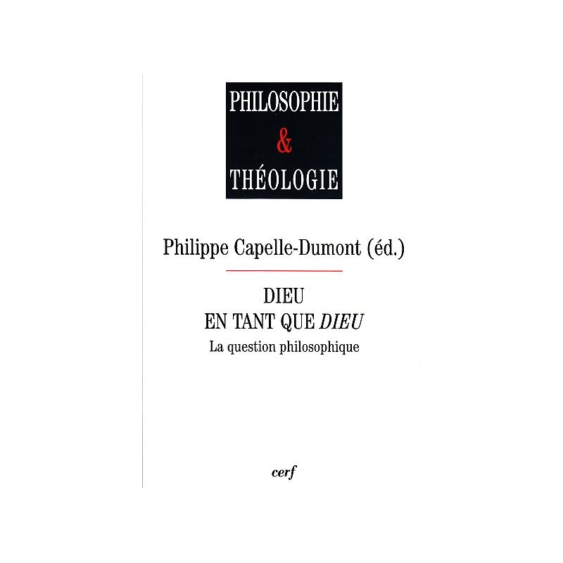 Dieu en tant que Dieu (French book)