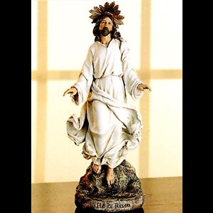 Statue Christ Ressuscité 12" (30.5 cm) en résine