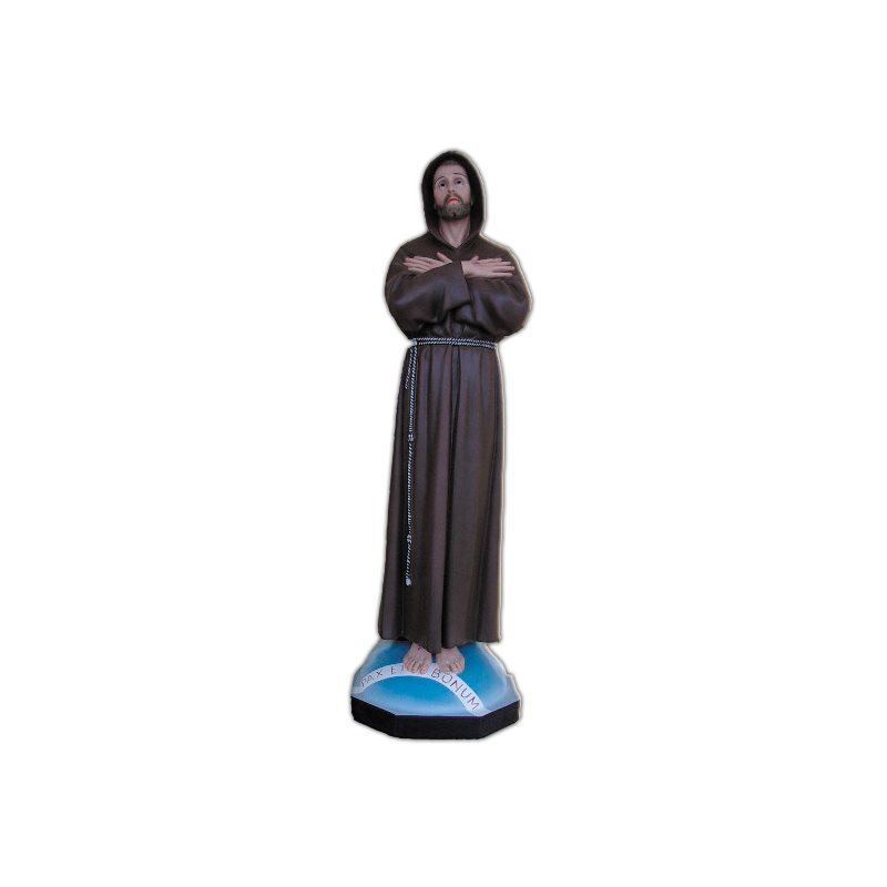 St. Francis of Assisi Color Fiberglass Outdoor Statue 39.5"