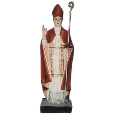 St. Januarius Color Fiberglass Outdoor Statue, 32" (80 cm)