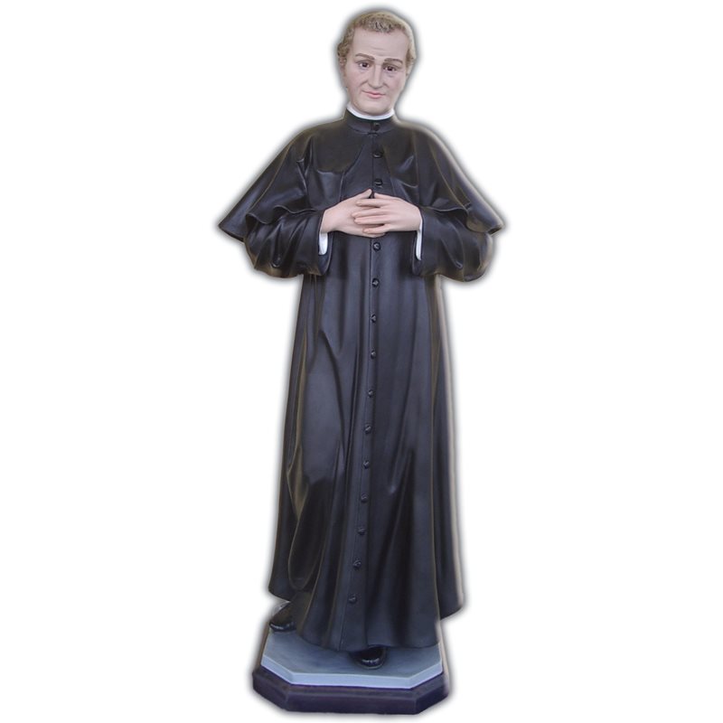 Statue ext. Saint Jean Bosco 33.5" (80 cm) en FDV Couleur