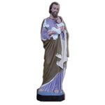 St. Joseph Color Fiberglass Outdoor Statue, 25.5" (65 cm)