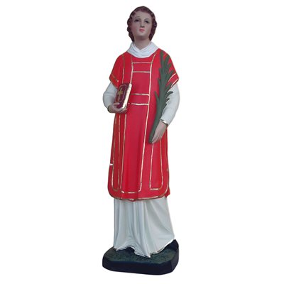 St. Lawrence Color Fiberglass Outdoor Statue, 18" (45 cm)