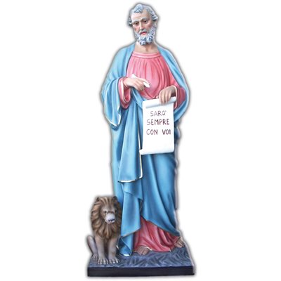 Statue ext. Saint Marc Évangéliste 63" (160 cm) FDV Couleur