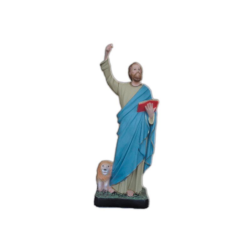 St. Mark the Evangelist Color Fiberglass Outdoor Statue, 17"