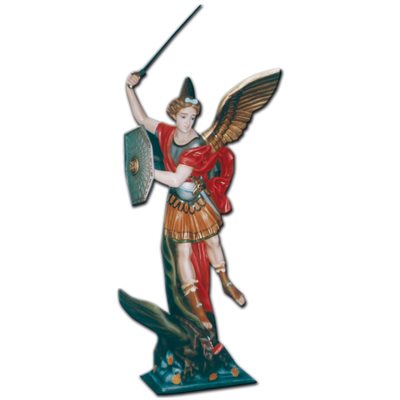 Statue ext. Saint Michel Archange 63" (160 cm) FDV Couleur