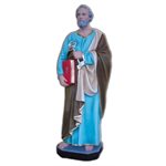 St. Peter Color Fiberglass Outdoor Statue, 32" (80 cm)