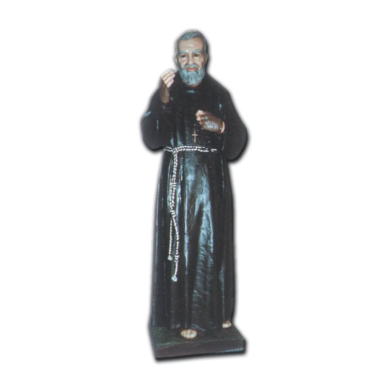 Padre Pio Color Fiberglass Outdoor Statue, 44" (112 cm)