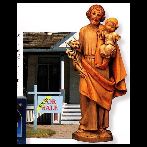 Statue Saint Joseph 5" (12.7 cm) en résine, Kit vente maison