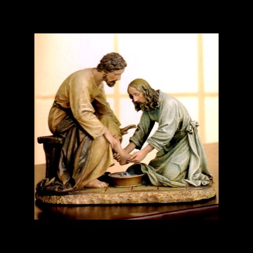 Jesus Feet Enema Statue, 6.5" (16.5 cm) Ht