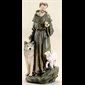 Statue Saint François 10" (25.5 cm) en résine
