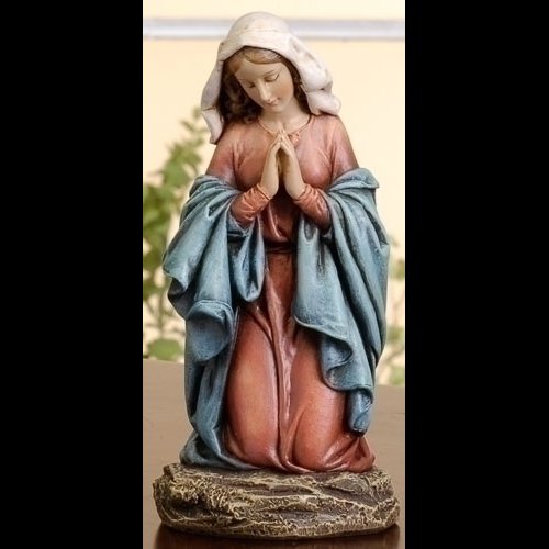 Statue Vierge en prière 6.75" (17 cm) en résine