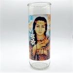 Kateri Tekakwhita Glass Nova Candle Holders, 3 x 8¼"  /  un