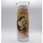 Contenant de verre, Sainte Rita, 7,6 x 21 cm  /  un