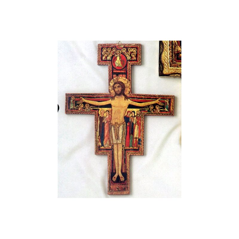 Croix Saint Damien 16" (40.5 cm) en bois