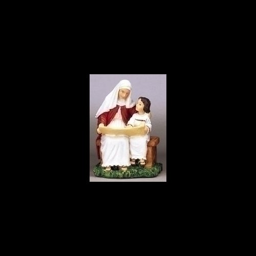 Statue Sainte Anne Enseignante 3.5" (9 cm) en résine
