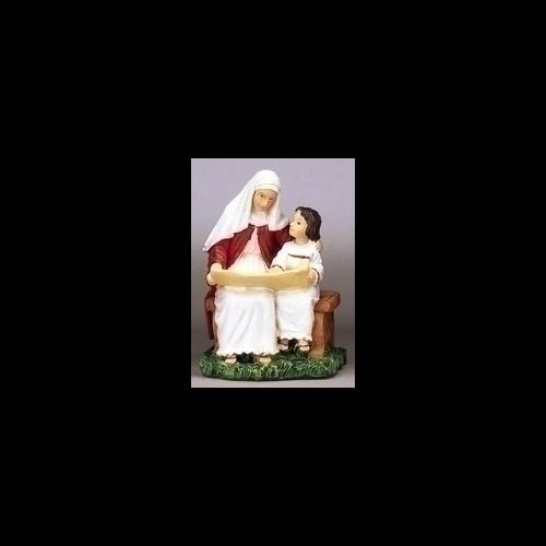 St. Ann the Teacher Resin Statue, 3.5" (9 cm)