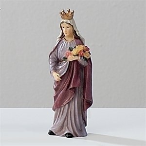 Statue Sainte Elisabeth 3.5" (9 cm) en résine