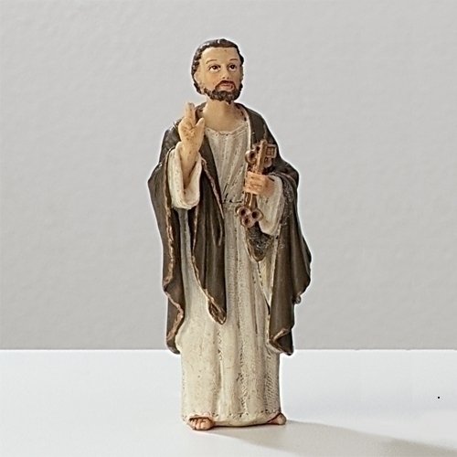 St. Peter Resin Statue, 3.5" (9 cm)