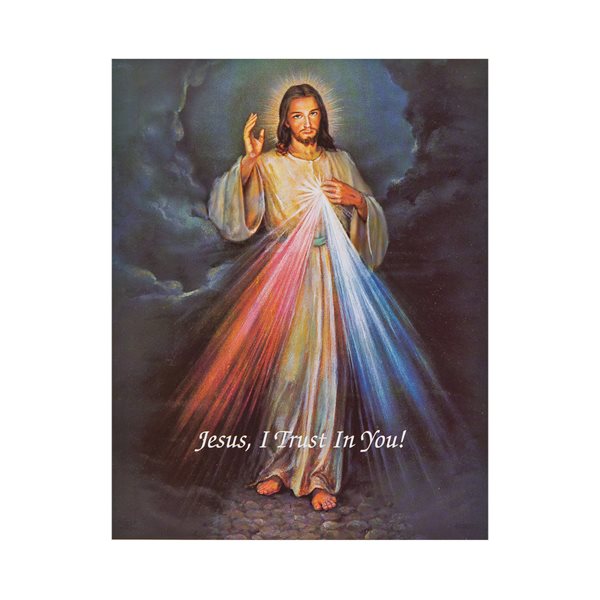 Images «Jesus I trust in You», 20,3 x 25,4 cm, Anglais / un