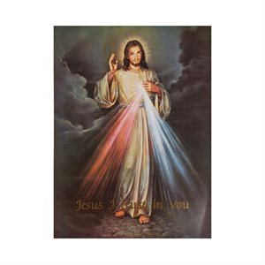 "Jesus I Trust In You" Pictures, 12 x 16", English / ea