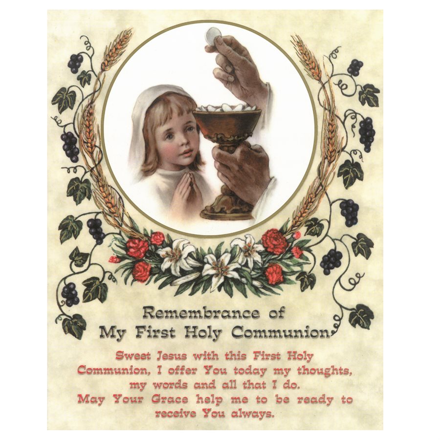 PICTURE FIRST COMMUNION GIRL 8" X 10 / ea