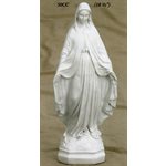 Statue Immaculée Conception 18.5" (47 cm) en résine blanche